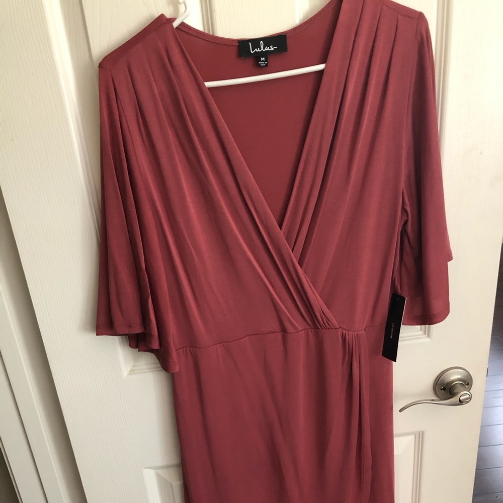 Lulus dusty rose dress